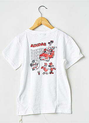 T-shirt col rond blanc ADIDAS enfant