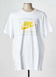 T-shirt col rond blanc NIKE homme