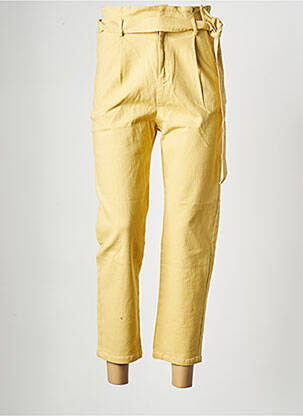 Jean coupe Mom jaune GRACE & MILA pour femme