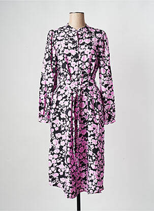 Robe mi-longue rose MSCH COPENHAGEN femme