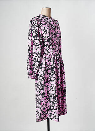 Robe mi-longue rose MSCH COPENHAGEN femme