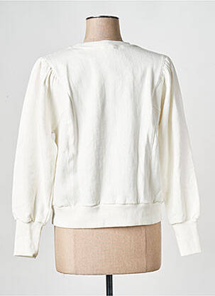 Sweat-shirt col rond blanc BIZANCE femme