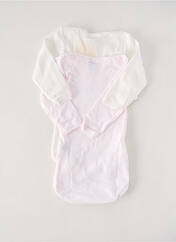 Body lingerie blanc PETIT BATEAU pour enfant seconde vue