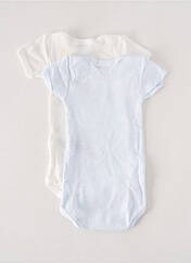 Body lingerie blanc PETIT BATEAU pour enfant seconde vue