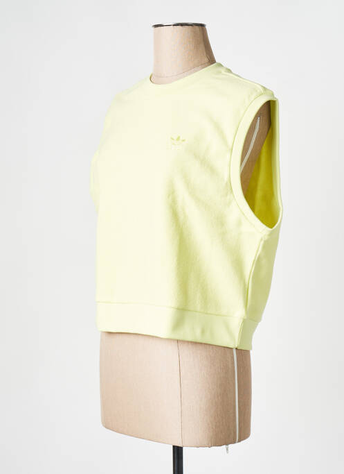 Sweat-shirt vert ADIDAS pour femme