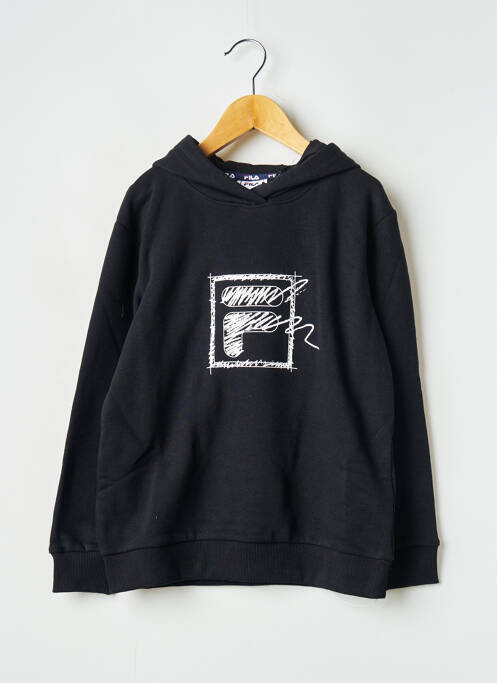 Sweat-shirt à capuche noir FILA pour garçon