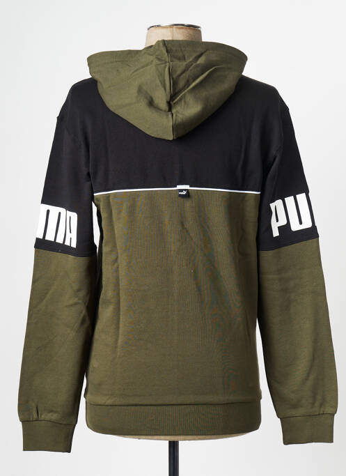 Sweat-shirt à capuche vert PUMA pour homme