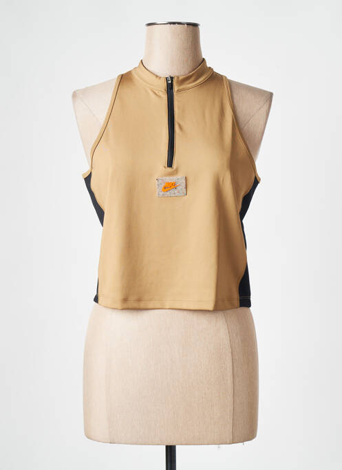 Top beige NIKE pour femme