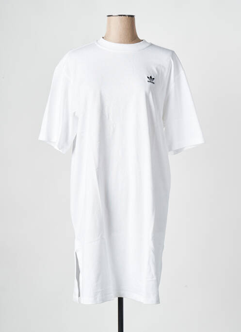 Robe courte blanc ADIDAS pour femme