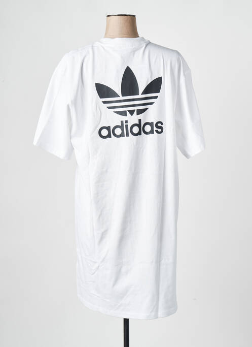 Robe courte blanc ADIDAS pour femme