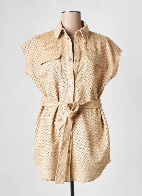 Veste casual beige VILA pour femme