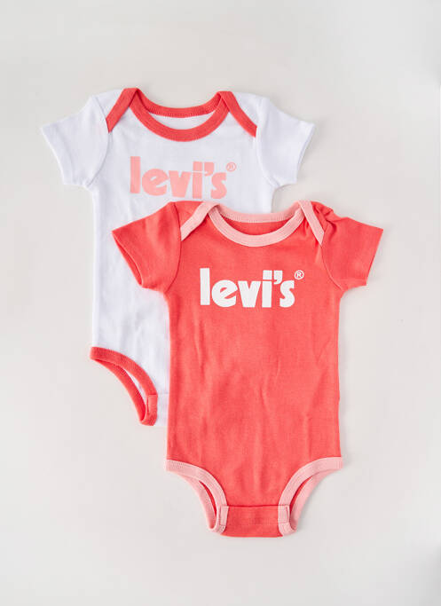 Body lingerie rose LEVIS pour enfant