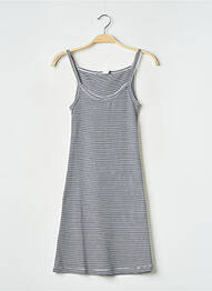 Robe mi-longue col rond noir PETIT BATEAU femme