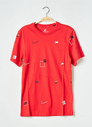 T-shirt rouge NIKE homme
