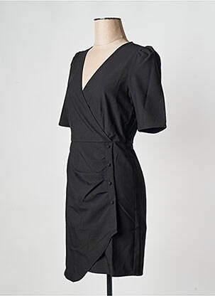 Robe courte col v noir VILA femme