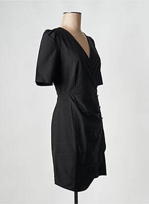 Robe courte col v noir VILA femme