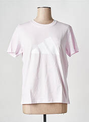T-shirt rose ADIDAS pour femme seconde vue