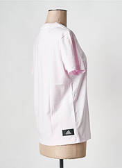 T-shirt rose ADIDAS pour femme seconde vue
