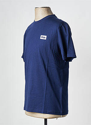 T-shirt col rond bleu FILA homme