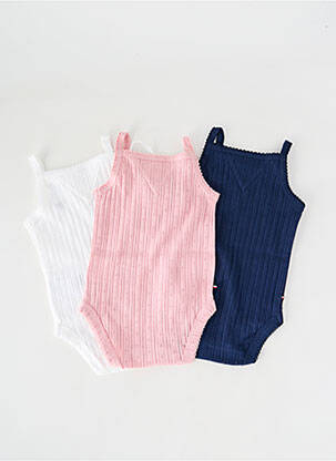 Body lingerie col rond rose TOMMY HILFIGER enfant