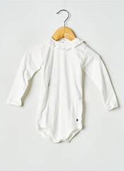 Body lingerie blanc PETIT BATEAU pour fille seconde vue