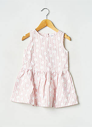 Robe courte col rond rose NAME IT fille