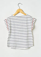 T-shirt blanc PETIT BATEAU pour fille seconde vue