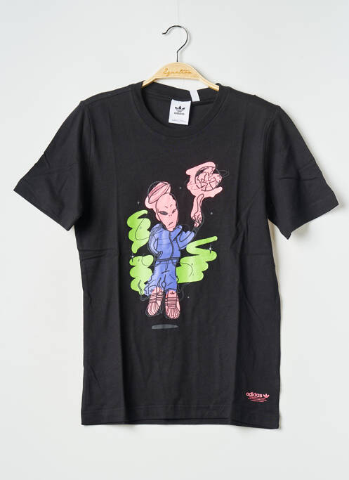 T-shirt noir ADIDAS pour homme