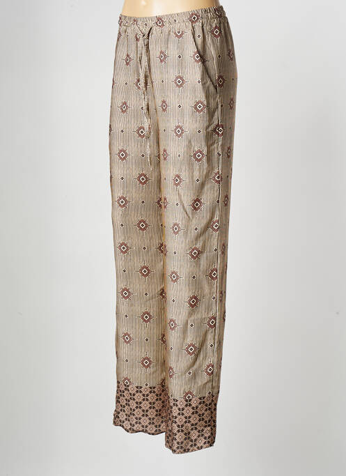 Pantalon droit beige LA FEE MARABOUTEE femme