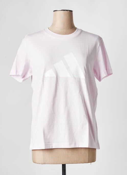 T-shirt rose ADIDAS pour femme