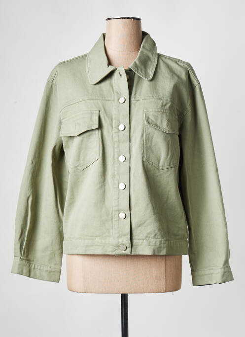 Veste en jean vert GRACE & MILA pour femme