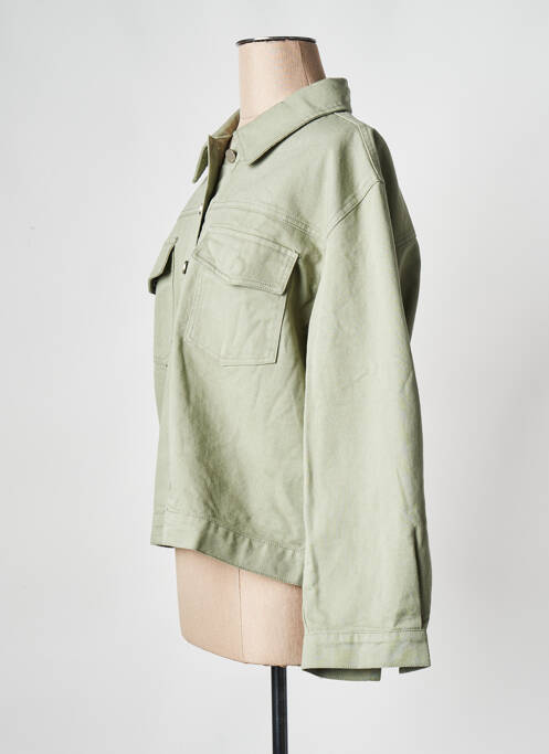 Veste en jean vert GRACE & MILA pour femme