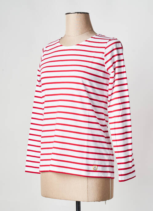 T-shirt rouge ARMOR LUX pour femme