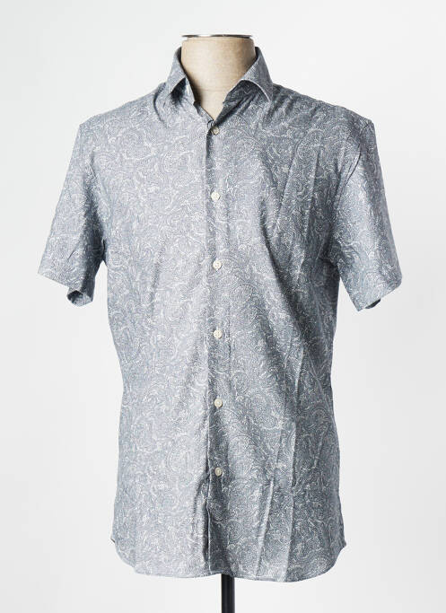 Chemise manches courtes bleu SELECTED pour homme