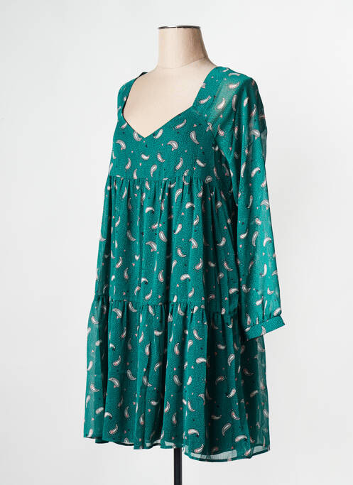 Robe courte vert I.CODE (By IKKS) pour femme