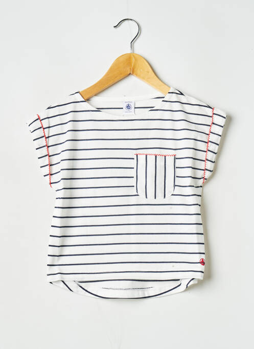 T-shirt blanc PETIT BATEAU pour fille