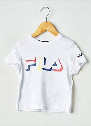 T-shirt col rond blanc FILA enfant