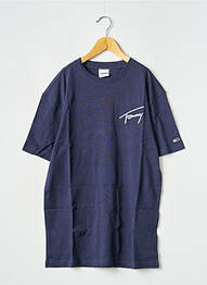 T-shirt col rond bleu TOMMY HILFIGER homme