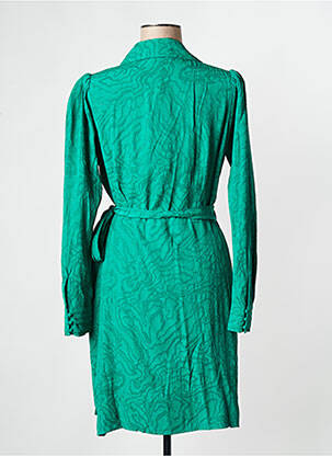Robe courte col v vert SUNCOO femme