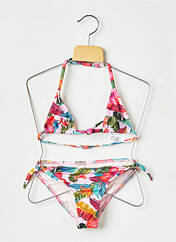 Maillot de bain 2 pièces rose BANANA MOON pour fille seconde vue