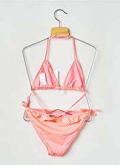 Maillot de bain 2 pièces rose BANANA MOON pour fille seconde vue