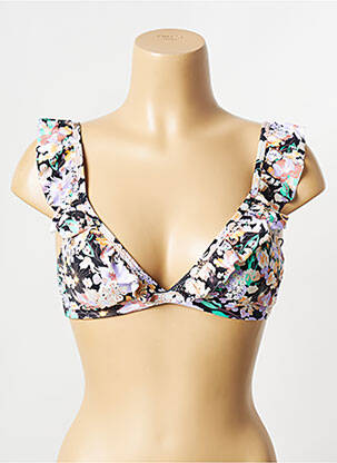 Haut de maillot de bain noir PIECES femme