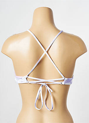 Haut de maillot de bain blanc PIECES femme