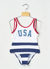 Maillot de bain 1 pièce bleu BANANA MOON pour fille seconde vue