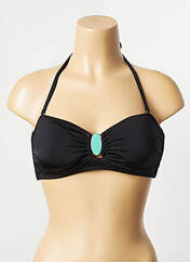 Haut de maillot de bain noir LIVIA pour femme seconde vue