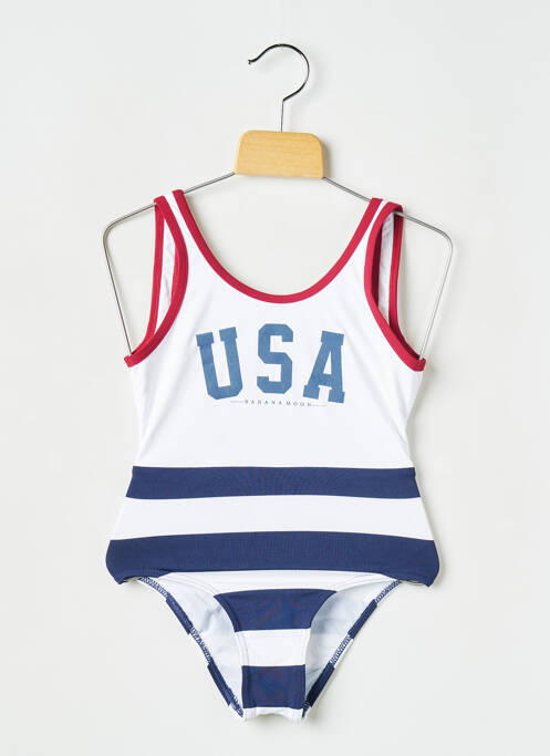 Maillot de bain 1 pièce bleu BANANA MOON pour fille