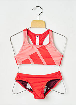 Maillot de bain 2 pièces orange ADIDAS fille