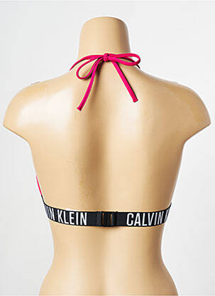Haut de maillot de bain rose CALVIN KLEIN femme