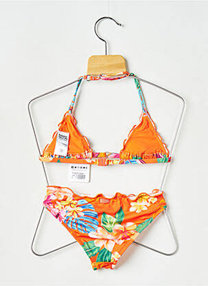 Maillot de bain 2 pièces orange BANANA MOON fille