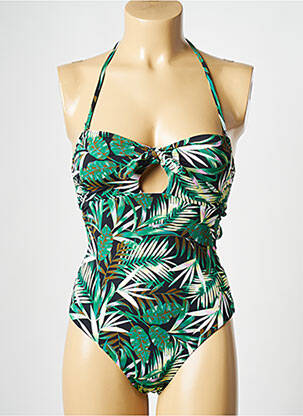 Maillot de bain 1 pièce noir PIECES pour femme